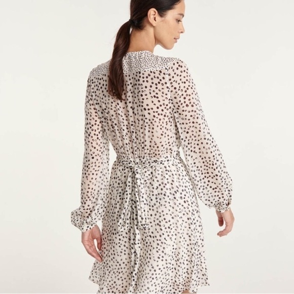 The Kooples Polka Dot Button Front Mini Dress - Picture 3 of 14